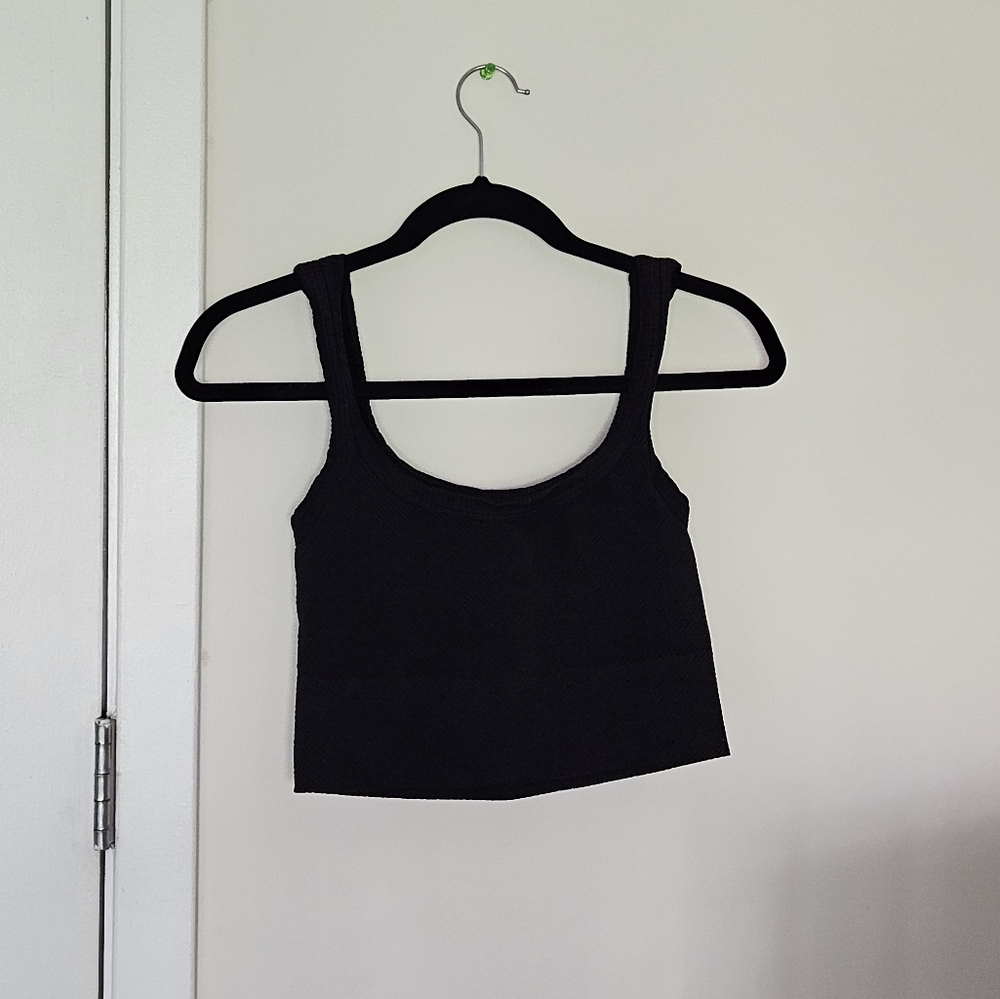 Stretchy ribbed bra top